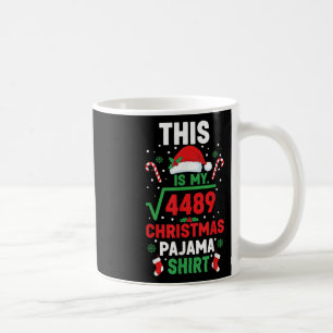 Christmas Pajama Shirt Funny 67 Six Seven Square R Coffee Mug