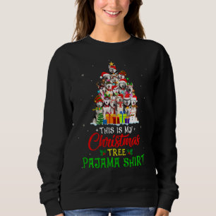 Christmas Pajama Siberian Husky Tree Xmas Gifts Do Sweatshirt