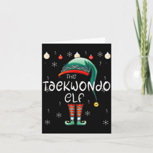 Christmas Pajama _ The Taekwondo Elf  Card