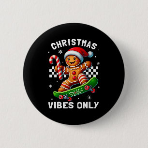 Christmas Pajamas Funny Gingerbread Ginger Christm 2 Inch Round Button