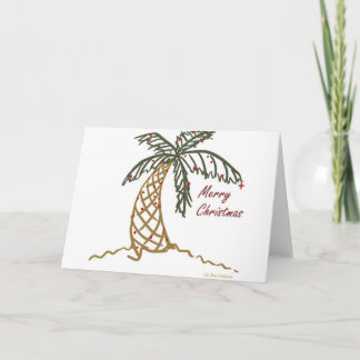 Christmas Palm Holiday Card