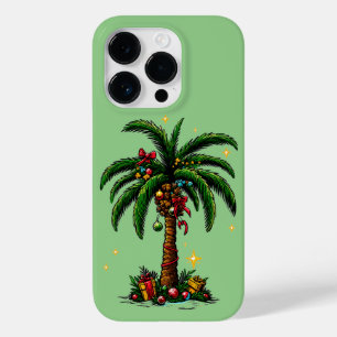 Christmas Palm Tree, Beach Aloha Christmas Case-Mate iPhone 14 Pro Case