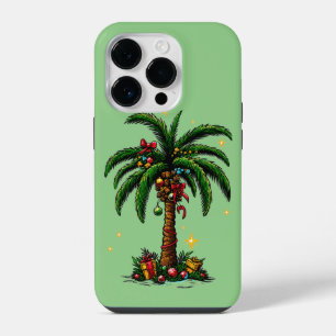 Christmas Palm Tree, Beach Aloha Christmas iPhone 14 Pro Case