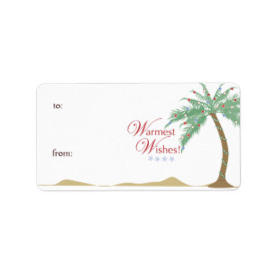Christmas Palm Tree Gift Tag