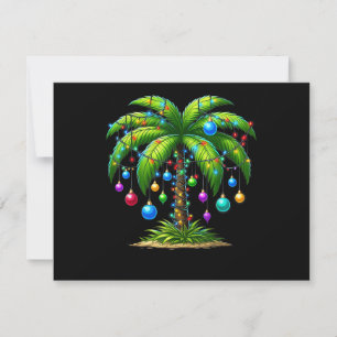 Christmas Palm Tree Light Hawaiian Tropical New Ye