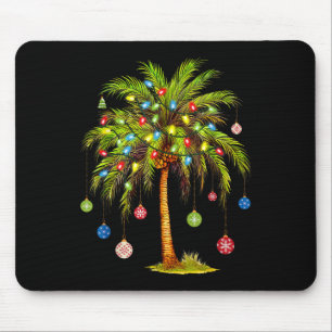 Christmas Palm Tree Light Hawaiian Tropical Xmas 1 Mouse Pad