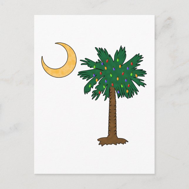 Christmas Palmetto Holiday Postcard (Front)