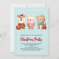 Christmas Pals - Reindeer Bear & Rabbit Party