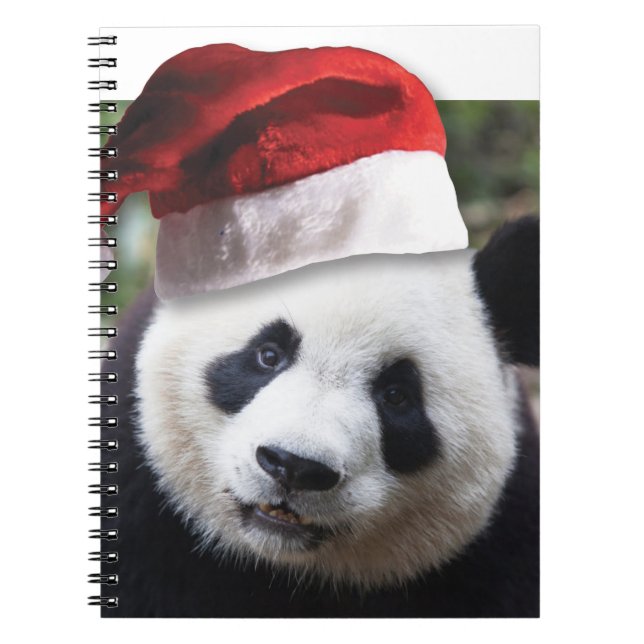 Christmas Panda Bear Notebook (Front)