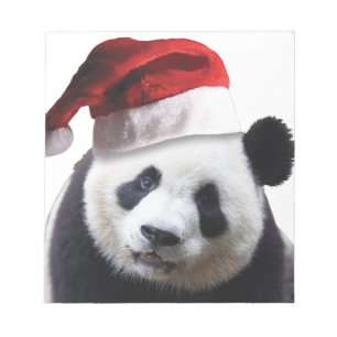 Christmas Panda Bear Notepad