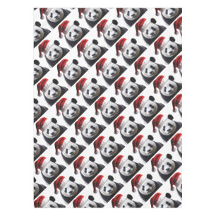 Christmas Panda Bear Tablecloth