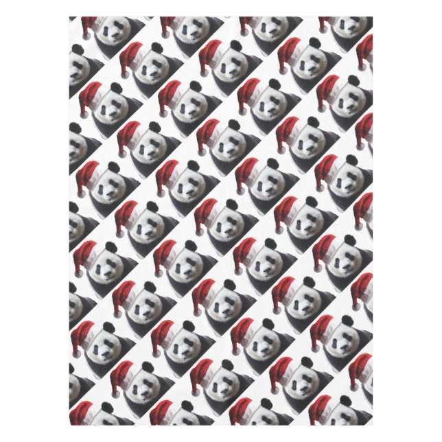 Christmas Panda Bear Tablecloth (Front)
