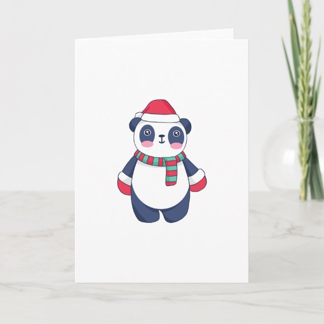 Christmas Panda Card (Front)