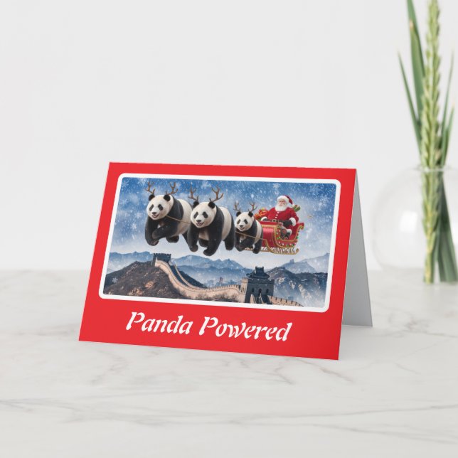 Christmas Panda Card (Front)
