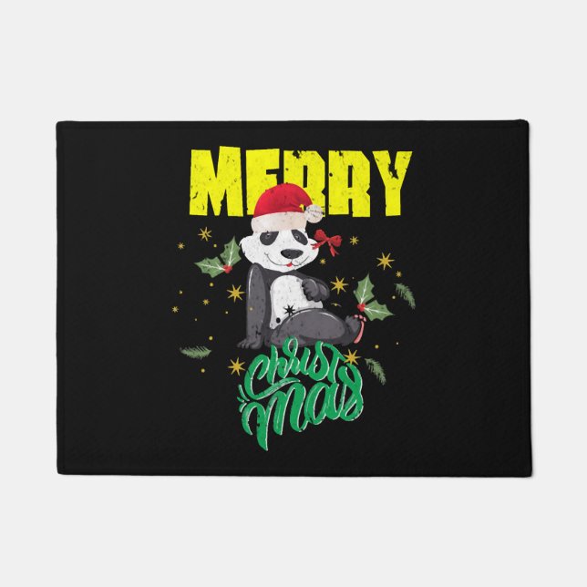 Christmas Panda Doormat (Front)