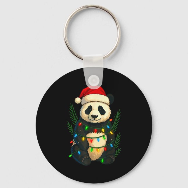 Christmas Panda  Keychain (Front)