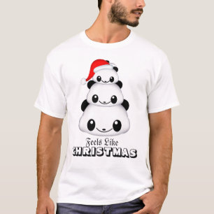 Christmas Panda Men's Basic T-Shirt