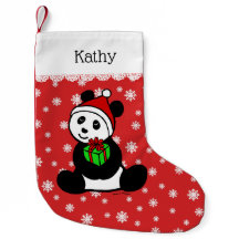 Christmas Panda Santa Hat