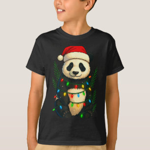 Christmas Panda  T-Shirt