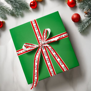 Christmas Pandas Satin Ribbon