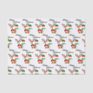 Christmas Paper 2020 Face Mask Reindeer snowman