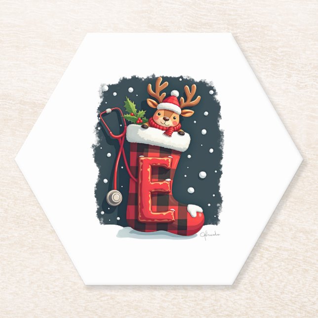 Christmas  paper coaster (Front)