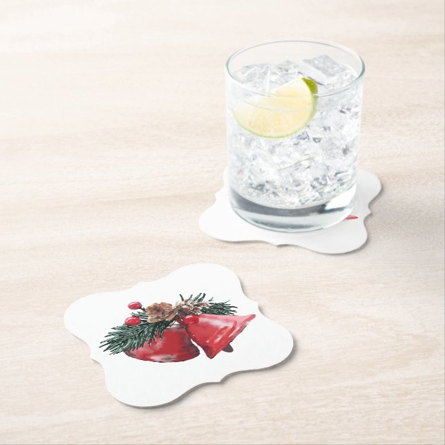 Christmas Paper Coasters (Bracket Shape) (Insitu)