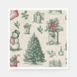 Christmas paper napkin