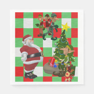 Christmas Paper Napkins, Merry Christmas Napkin