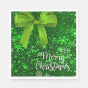 Christmas Paper Napkins, Merry Christmas Napkin