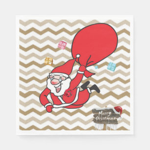Christmas Paper Napkins, Merry Christmas Napkin