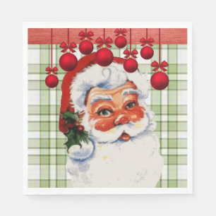 Christmas Paper Napkins, Santa Napkin