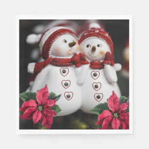 Christmas Paper Napkins, Snowman Napkin