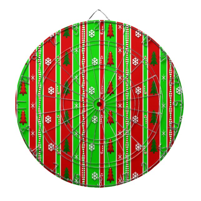 Christmas Paper Pattern Dartboard (Front)
