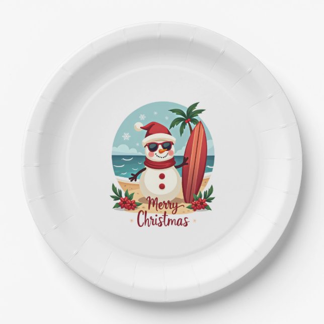 christmas paper plate (Front)