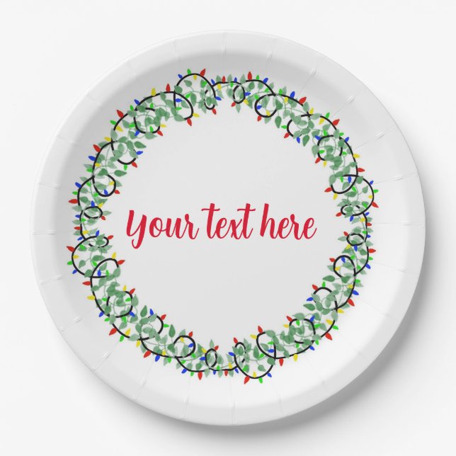 Christmas paper plates (Front)