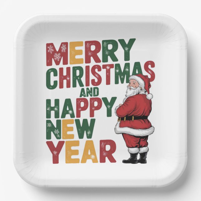 Christmas Paper Plates  (Front)