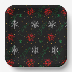 Christmas Paper Plates, 7" Round Paper Plate