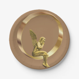 Christmas Paper Plates, Angel Plate