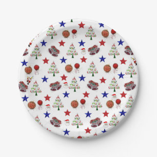 Christmas Paper Plates, Christmas Tree Paper Plate
