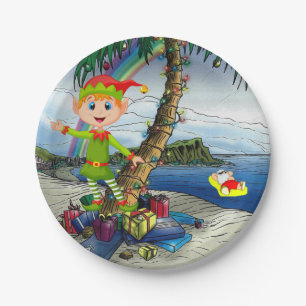 Christmas Paper Plates, Elf Plate