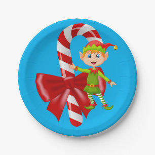 Christmas Paper Plates, Elf Plate