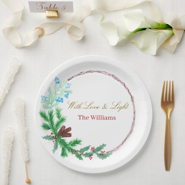 Christmas Paper Plates – Party Table Style (Wedding)