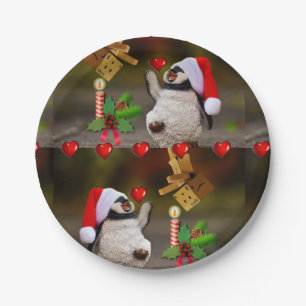 Christmas Paper Plates, Penguin Plate