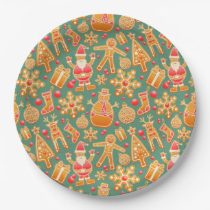 Christmas Paper Plates/Santa and Friends Plate