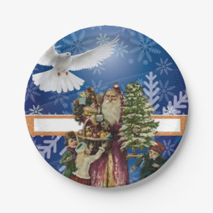 Christmas Paper Plates, Vintage Plate