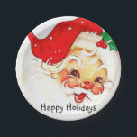 Christmas Paper Plates, Vintage Santa Paper Plate<br><div class="desc">Christmas Paper Plates Something for everyone offers customized personalized items especially for you designed to enhance the beauty of your home or a loved one. This uniquely designed wrapping paper will impress your friends and family. It will make your holiday gift wrapping amazing. Children will enjoy opening their Christmas gifts...</div>
