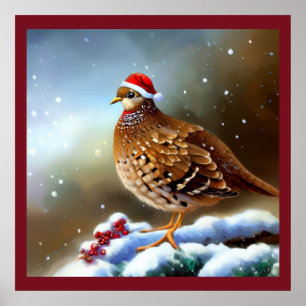 Christmas Partridge 2 Poster