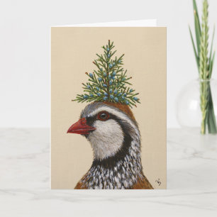 Christmas partridge card