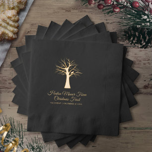 Christmas partridge in a tree festive feast foil napkins